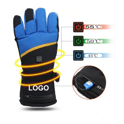 Three-Level Temperature-Adjusting Electric Heating Gloves