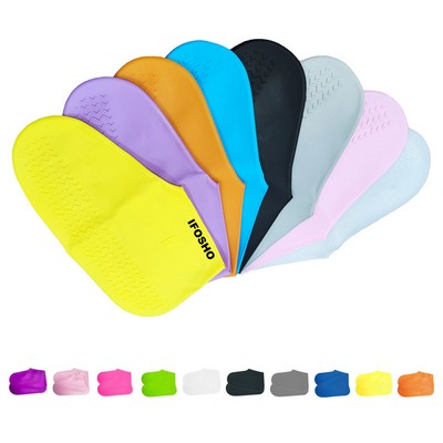 2-Pack Waterproof Silicone Shoe Covers for Outdoor Cycling Anti-Slip Design