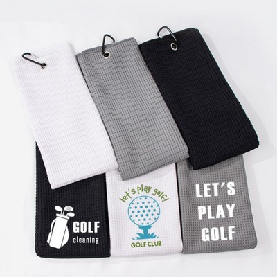 Golf Towel with Carabiner