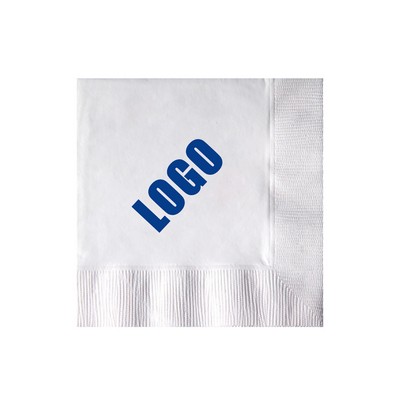 3-Ply White Restaurant Beverage Napkins