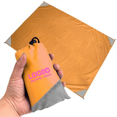 Pocket Picnic Blanket Sandproof Lightweight Tarpaulin