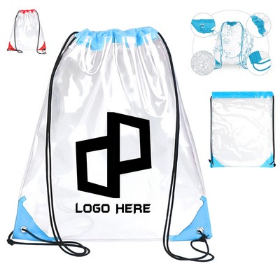 Clear Pvc Drawstring Backpack