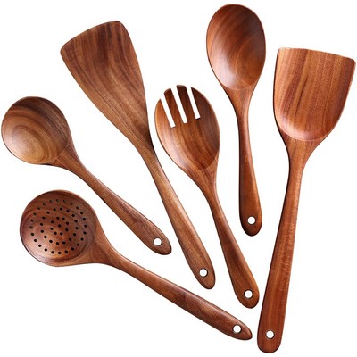 Wood Utensils Set For Kitchen