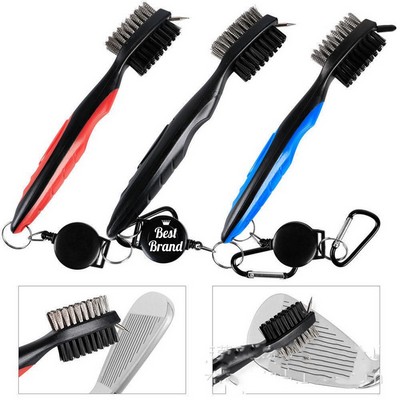 Golf Club Groove Cleaning Brush With Hiking Buckle