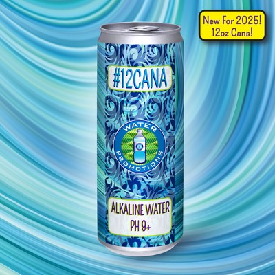 12oz. Custom Labeled Alkaline Water