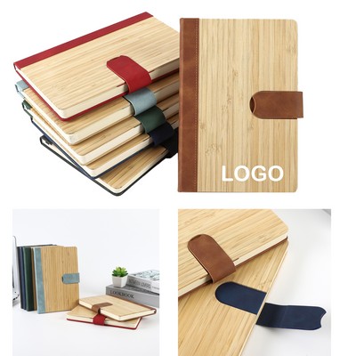 A5 Bamboo Cover Notebook