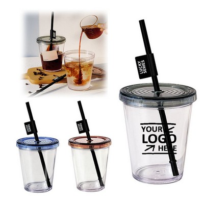 Clear Coffee Straw Cup