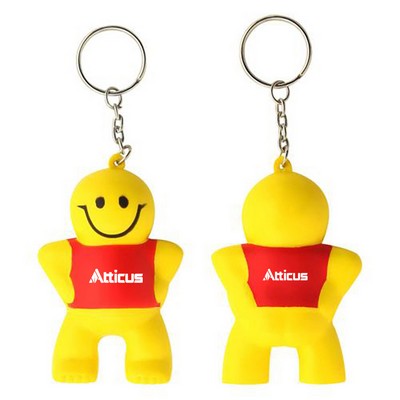 Captain Smile Shaped Stress Reliever w/Keychain