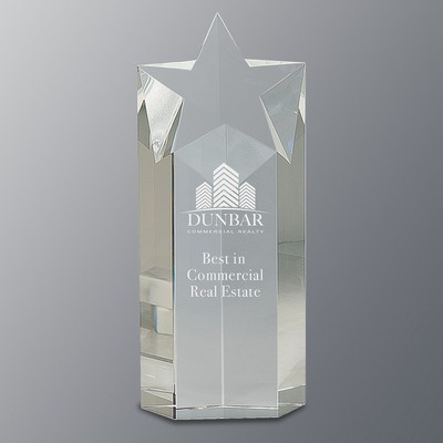 Super Star Crystal Tower Series Award, X-Large (10"H)