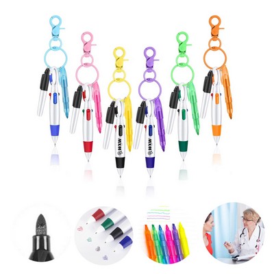 4 In 1 Multicolor Shuttle Pen Set