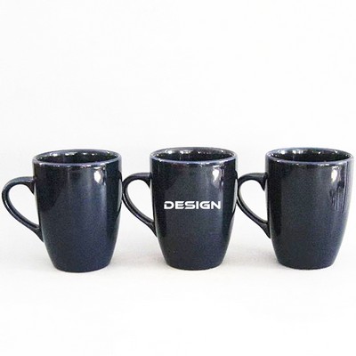 Glossy Black Ceramic Mugs