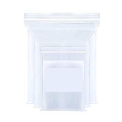 Zip Lock Unprinted Clear Bag 2 Mil. 12"x15"