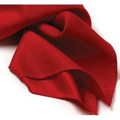 Red Silk Scarf - 8"x45"