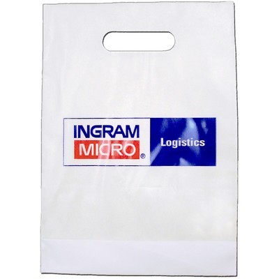 2.5 Mil Frosted Die Cut Bag (15"x18"+4")