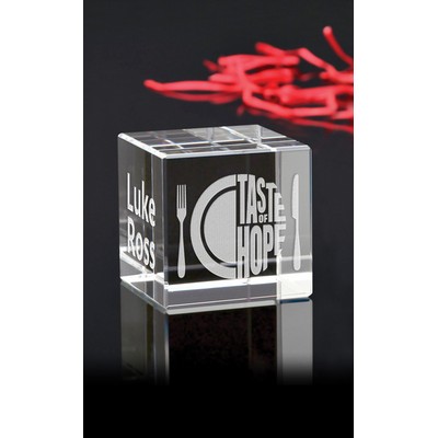 Small Cube Paperweight Award