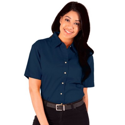 Ladies Short Sleeve Scotchgard™ Treated Twill Shirt