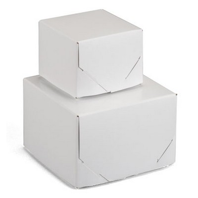 White 2 Piece Lock Corner Box (9"x9"x9")