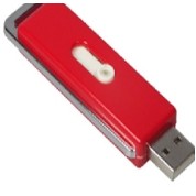 Slide Out Flash Drive w/Chrome Accent