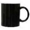 11 Oz. C Handle 2 Tone Mug (White w/ Black Trim)