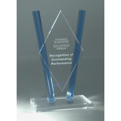 Floating Diamond Acrylic Award