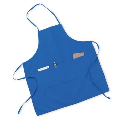 Chest Full Long Apron W/ Three Pouches / 28"X30"