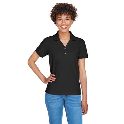 Devon and Jones Ladies' Pima Piqué Y-Collar Polo