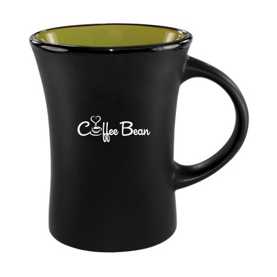 10 Oz. Hilo Black/Green Mug