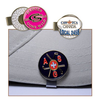 Golf Hat Clip / Enamel Ball Marker