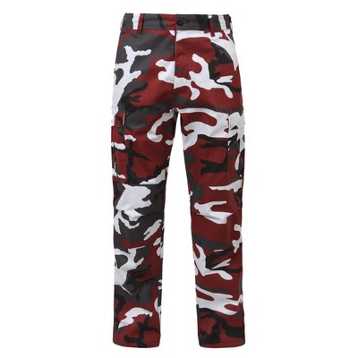 Red Camo Poly/Cotton Twill Battle Dress Uniform Pants (3XL)