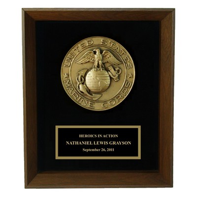 8"x10" Marine Seal Shadow Frame Award