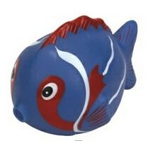 Rubber Colorful Blue Fish