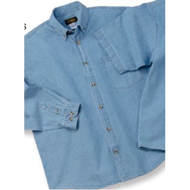 Long Sleeve 6.5 Oz. Washed Denim Shirt