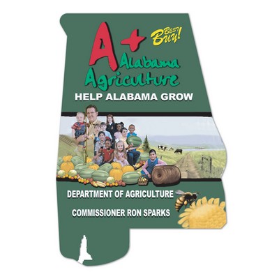 Alabama State Shape Magnet - Full Color