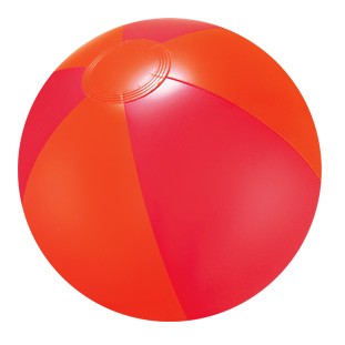 16" Inflatable Tone on Tone Red Beach Ball