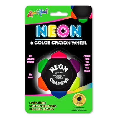 Liqui-Mark® Crayo-Craze® Neon 6-Color Crayon Wheel