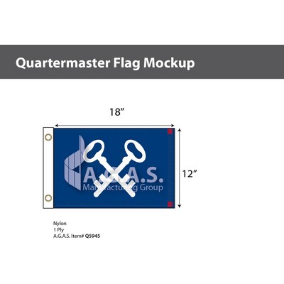 Quartermaster Flags 12x18 inch