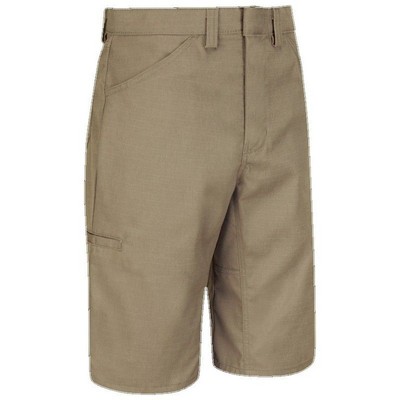 Red Kap™ Lightweight Straight Fit Crew Short - Khaki Tan