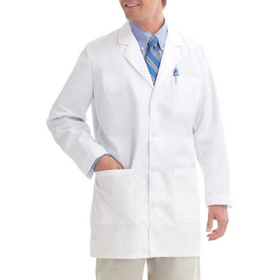 Landau® 3-Pocket Mid Length White Coat