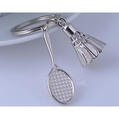 Badminton Key Chain