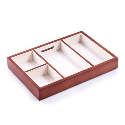 Open Valet Tray - Cherry Wood