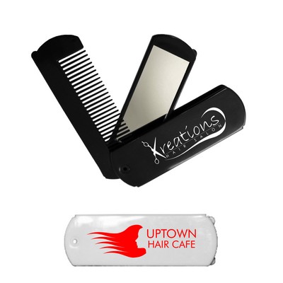 Folding Travel Mirror & Comb Set