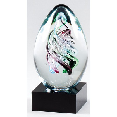 Egg Shaped Glass Award