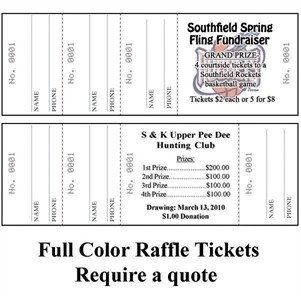 Triple Stub Tickets (Astrobright Colors)