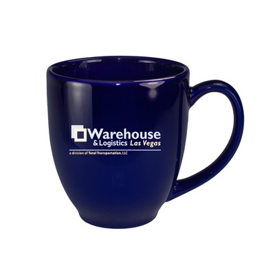 15 Oz. Cancun Bistro Mug (Cobalt Blue)