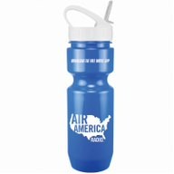 22 Oz. Bike Bottle w/ Sport Sip Lid & Straw - Solid Colors