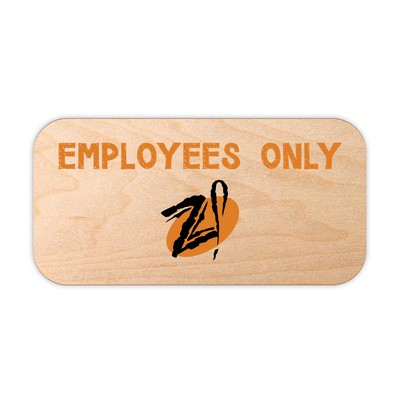 Wood Nameplate & Sign (25-29 Sq. Inches)