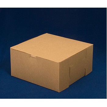 Lock Corner Kraft Cake Bakery Box (10"x10"x6")