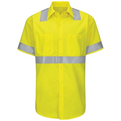 Red Kap Hi-Visibility Short Sleeve Ripstop Work Shirts