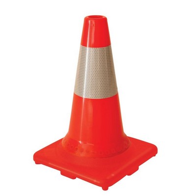 36" Orange Traffic Cone w/6" Hi Intensity Collar