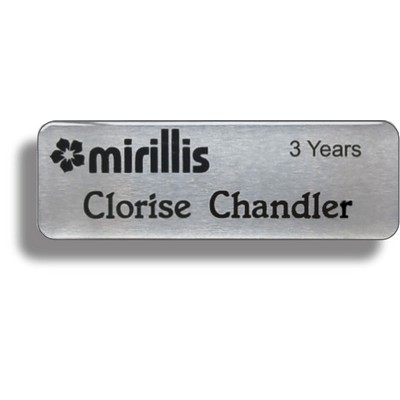 Full Color Frameless Domed Badge (1"x 3")